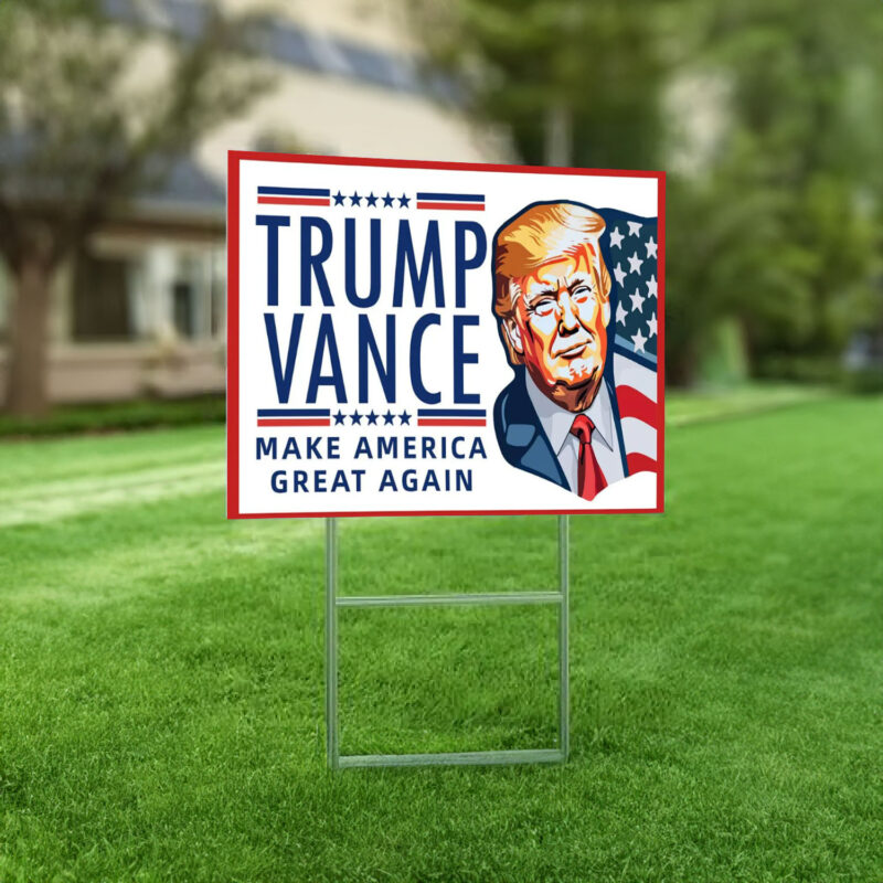 Trump Yard Sign, Trump Vance 2024 America Yard Sign, Trump for President Lawn Signs