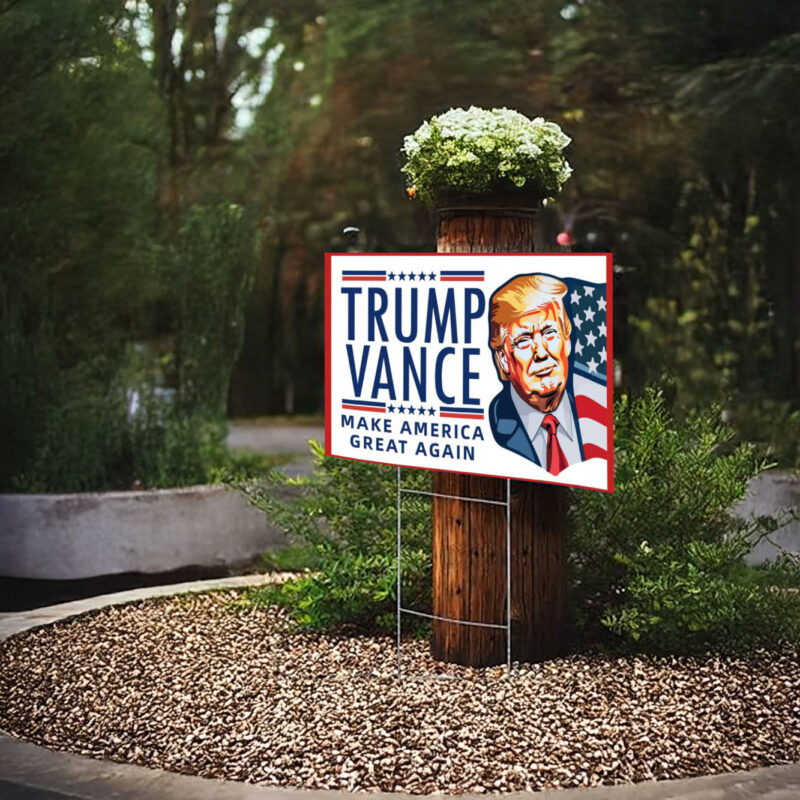 Trump Yard Sign, Trump Vance 2024 America Yard Sign, Trump for President Lawn Signs, Vote Trump