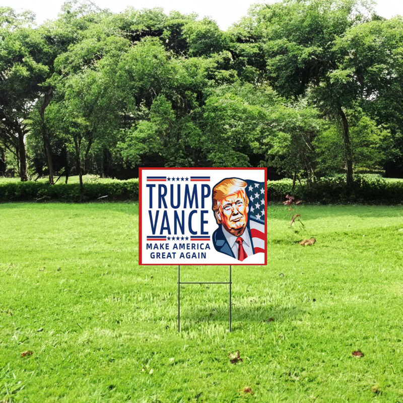 Trump Yard Sign, Trump Vance 2024 America Yard Signs, Trump for President Lawn Sign