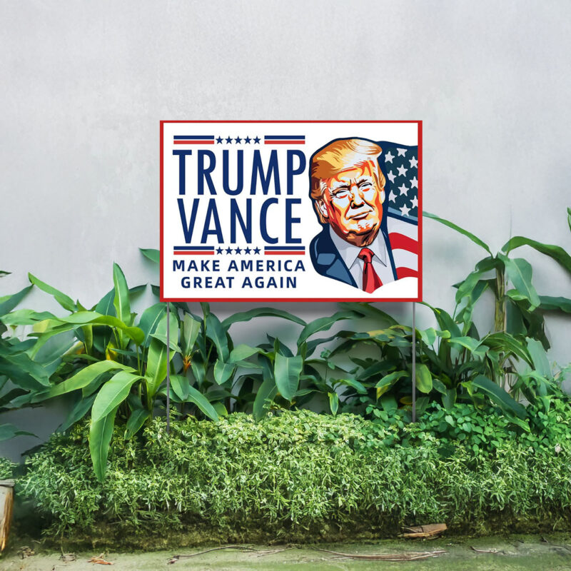 Trump Yard Sign, Trump Vance 2024 America Yard Signs, Vote Trump