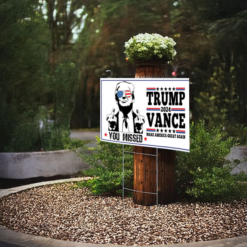 Trump Yard Sign -Trump Vance 2024 - Make America Great Again 2024