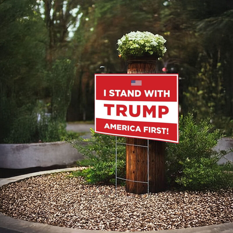 Trump Yard Sign,I stand with Trump President Vance Vice President 2024, Donald Trump Yard Sign