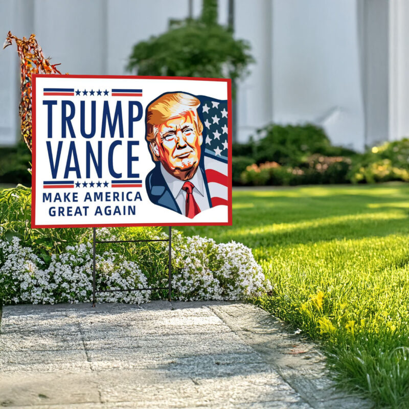 Trump Yard Signs, Trump Vance 2024 America Yard Signs, 2024 Election