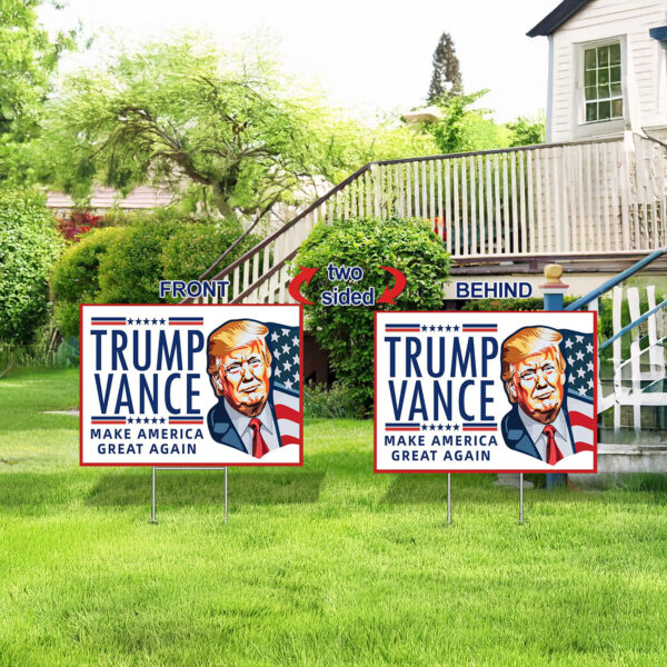 Trump Yard Signs, Trump Vance 2024 America Yard Signs, Vote Trump