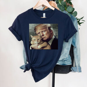 Trump and Cat T-Shirt, Funny Trump Shirt, Funny Political Tee, Vote Trump