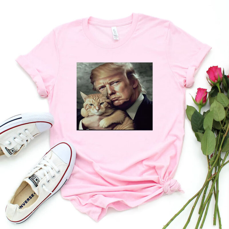 Trump and Cat T-Shirt, Funny Trump Shirts, Funny Political Tee, Vote Trump