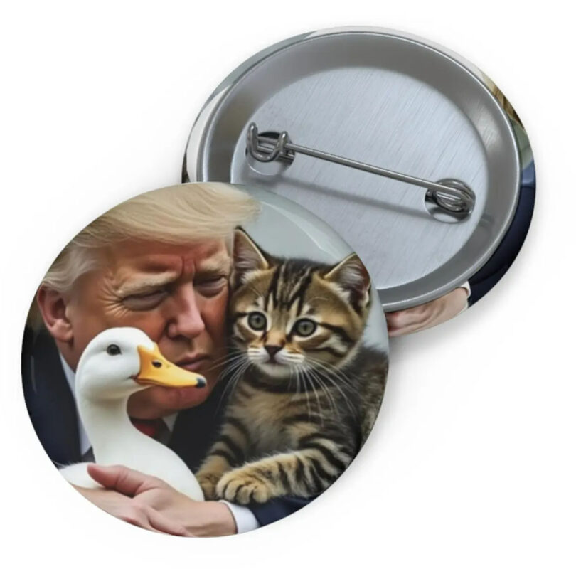 Trump for Cats Pin Button