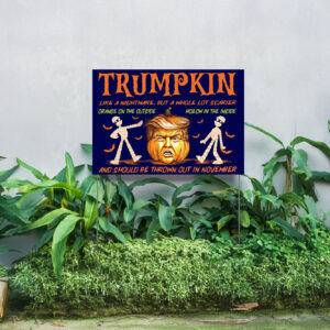 Trumpkin Halloween 2024 Yard Signs, Trump Yard Sign