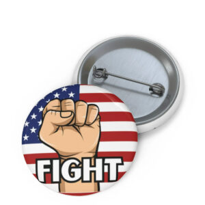 USA Trump Fight Pin Button