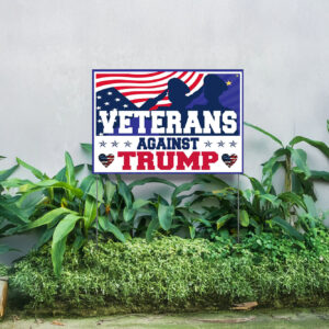 Veterans Against Trump Yard Sign, Veterans For Trump, Trump Vance 2024 yard signs