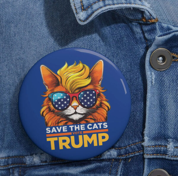 Vote TRUMP CAT Election Buttons