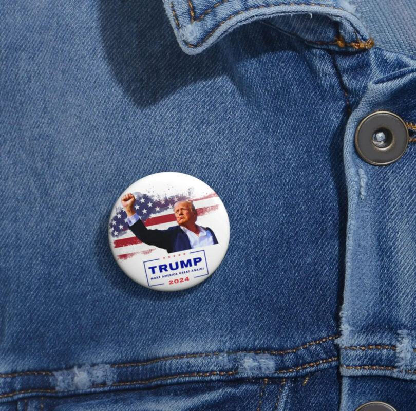 Vote Trump Make America Great Again2024 Pin Buttons