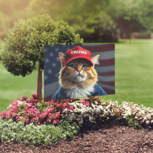 Yard Sign - Cats stand with Trump, Trump Yard Sign, Trump Yard Signs