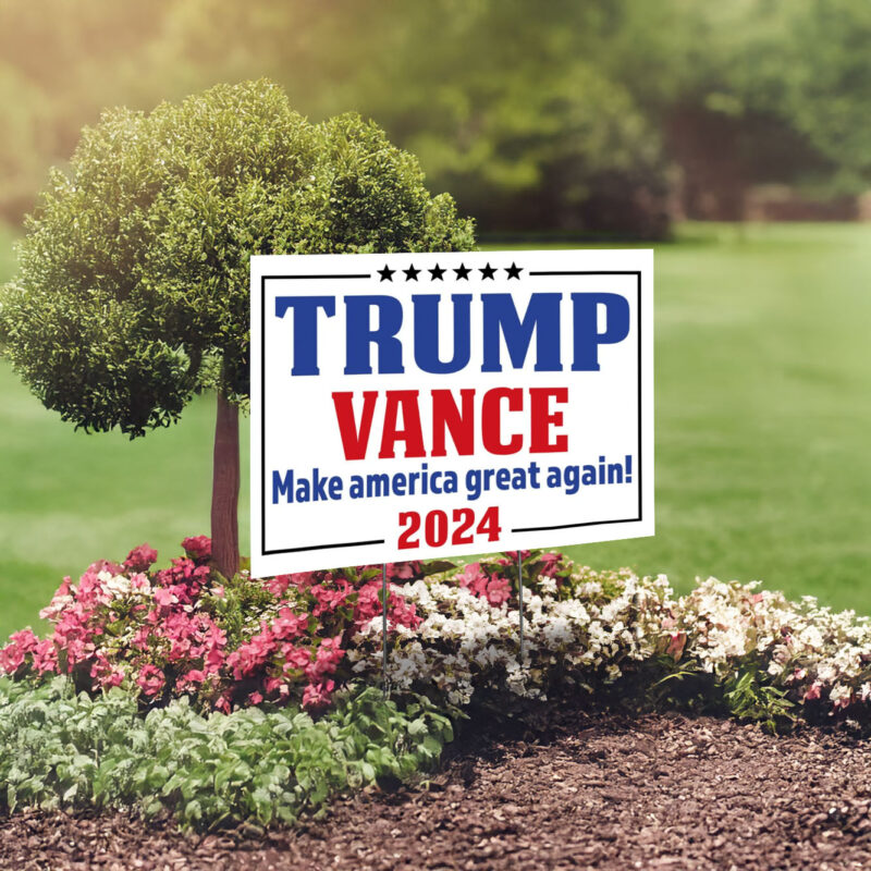 Yard Sign - Donald Trump Yard Sign, Make America Great Again 2024, Political Lawn Sign