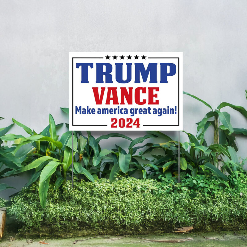 Yard Sign - Donald Trump Yard Signs, Make America Great Again 2024, Political Lawn Sign