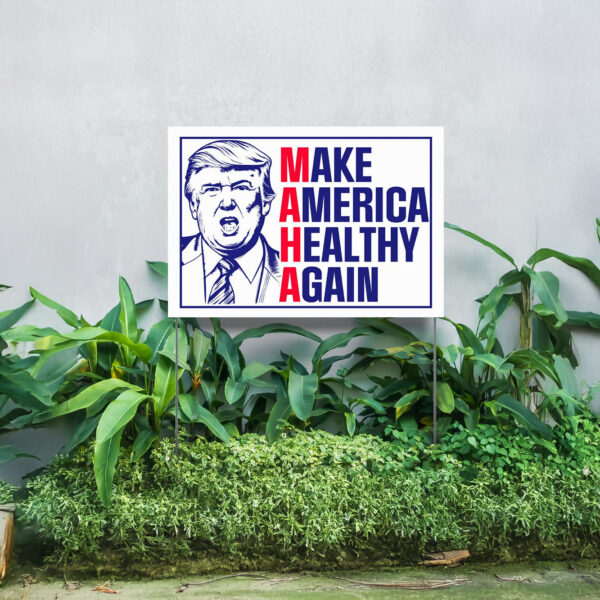 Yard Sign -Make America Healthy Again Yard Signs, Vance Trump Kennedy Sign, Republican Garden Sign, Election 2024