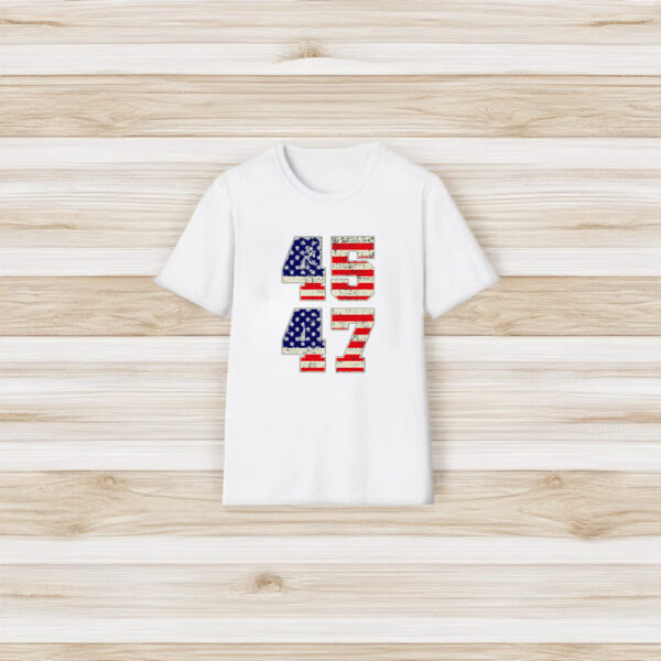 45 47 American Flag Trump Shirt, Republican Shirt, 47th President Trump T-shirts