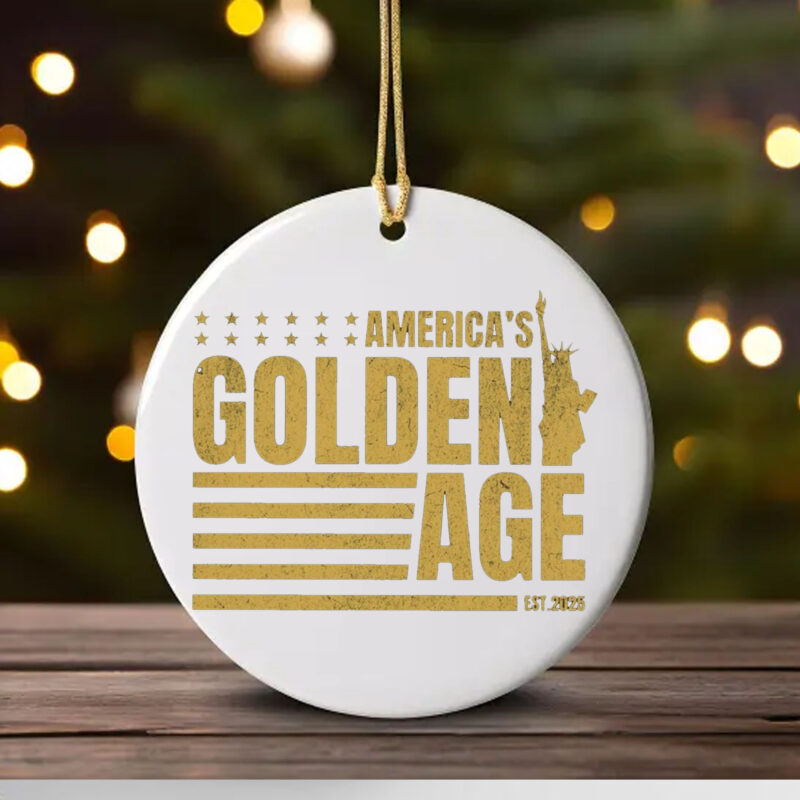 America's Golden Age Established 2025 Ornament1