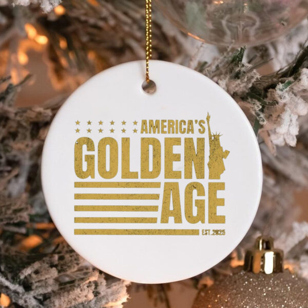 America's Golden Age Established 2025 Ornament3