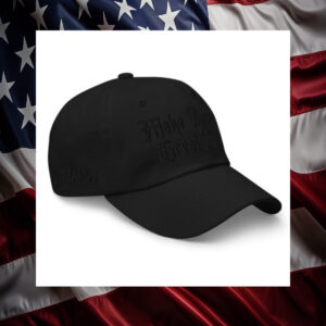 Black Dark Gothic MAGA Hat usa