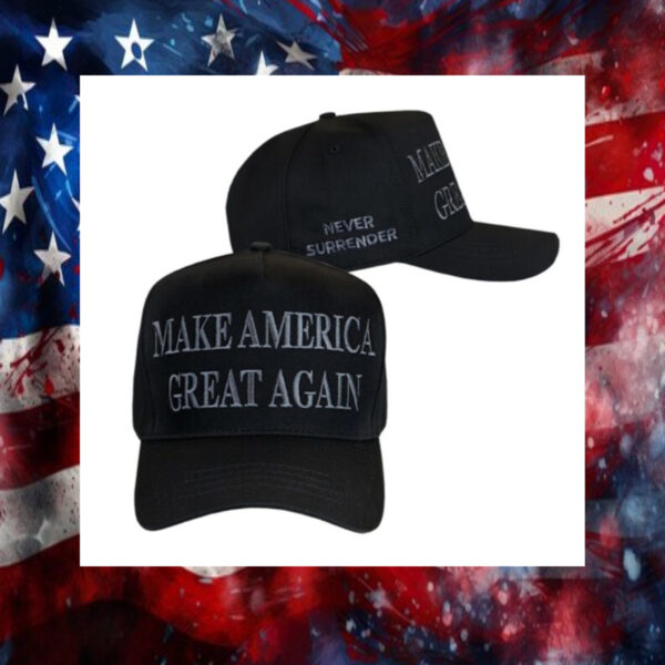 Black Dark MAGA Hat 2024, usa2