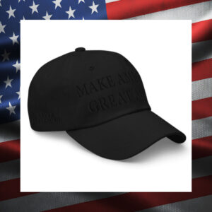 (Black on black) Dark MAGA Hat usa2