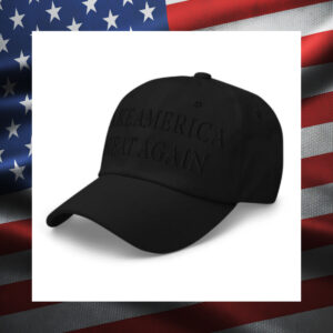 (Black on black) Dark MAGA Hat usa3