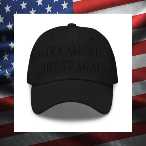 (Black on black) Dark MAGA Hat usa4