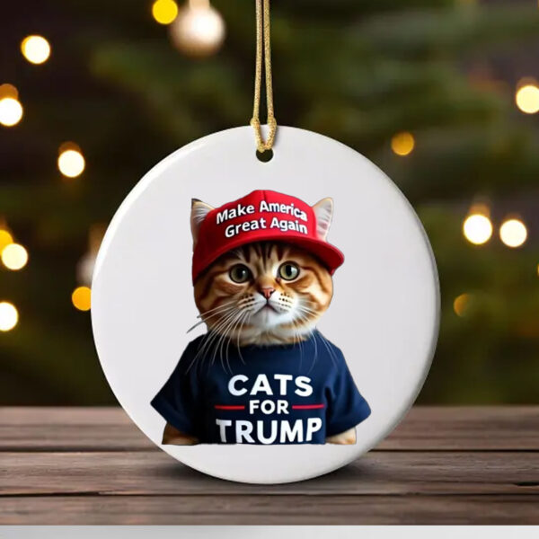 Cats For Trump Maga 2024 Ornament , Cats Lives Matter Trump 20241