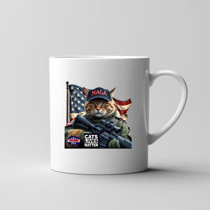 Cats Lives Matter Maga Trump 2024 Mug , Cats Lives Matter Trump 20243