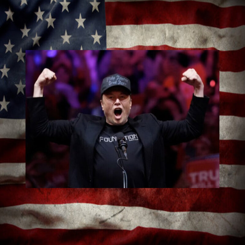 Dark Gothic MAGA – Snapback Hat – Elon Musk’s Rally hat2