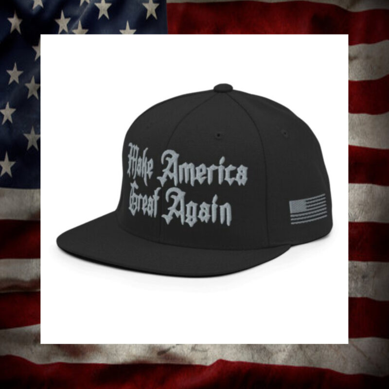 Dark Gothic MAGA – Snapback Hat – Elon Musk’s Rally hat3