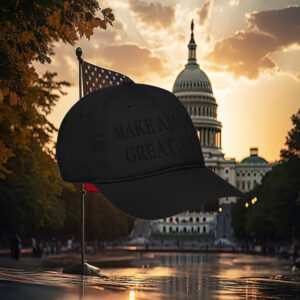 Dark MAGA Embroider Black Hat 2024