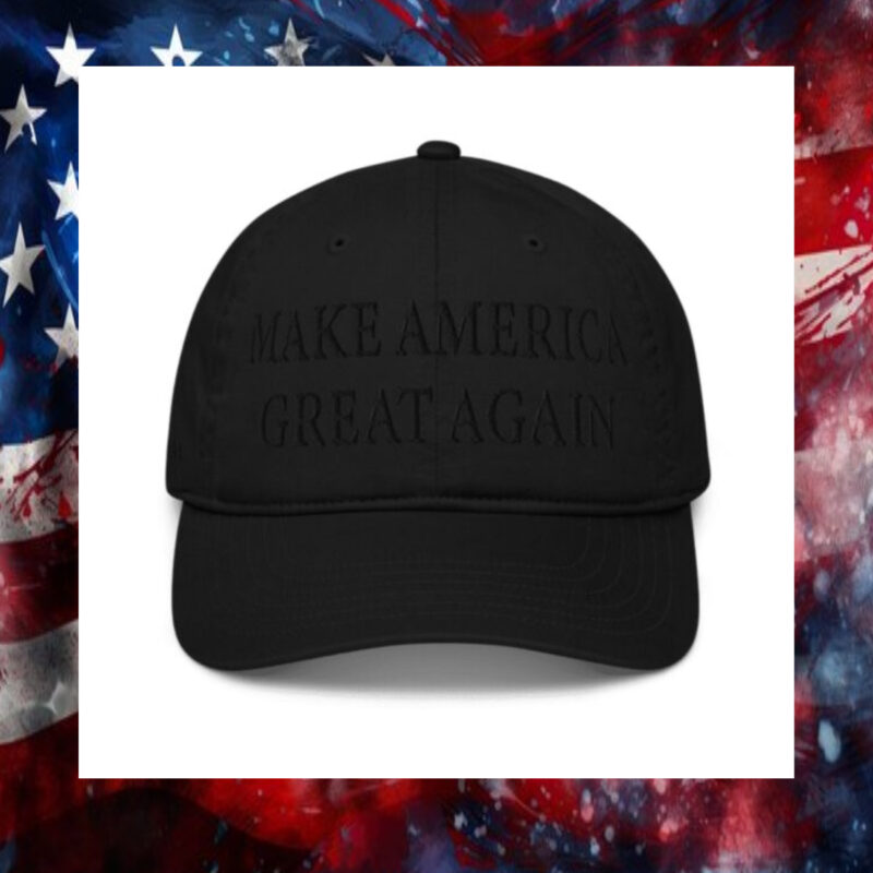 Dark MAGA Embroider Black Hat, usa3