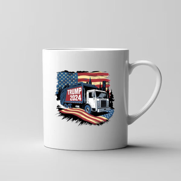 Donald Trump Garbage Truck Election 2024 Mug , MAGA Design Donald Trump 3