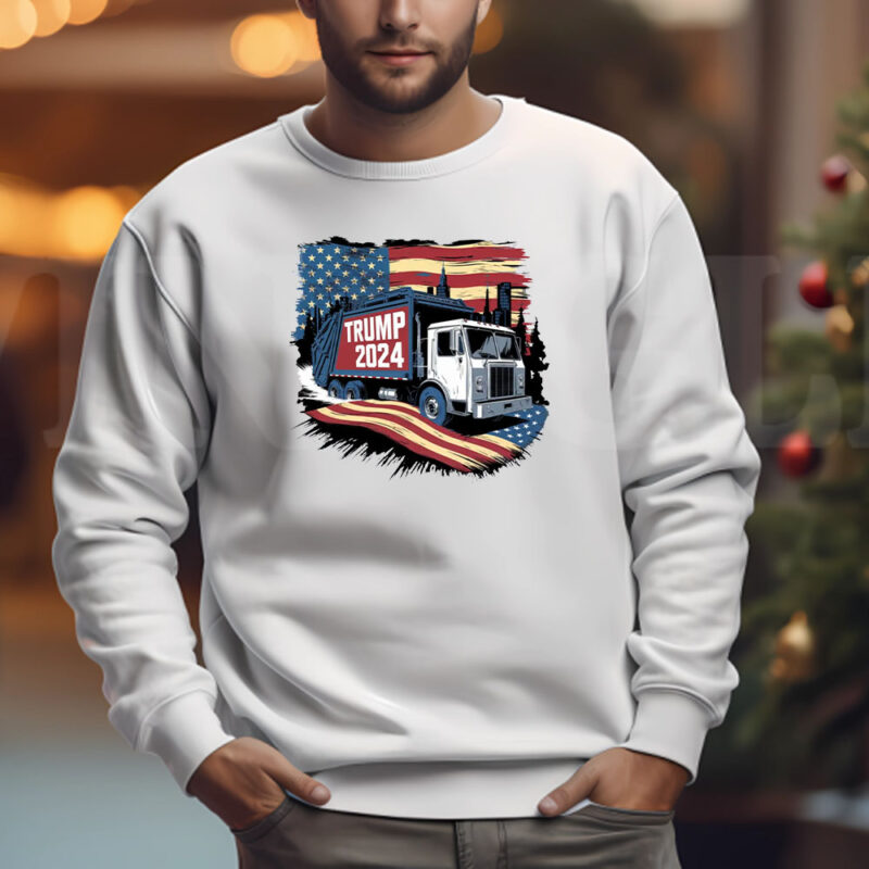 Donald Trump Garbage Truck Election 2024 Sweatshirt , T-shirt , Hoodie , Long Sleeve T-shirt , MAGA Design Donald Trump 3