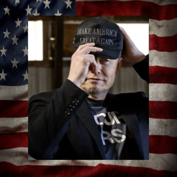 Elon Musk Black Trump Hat usa3