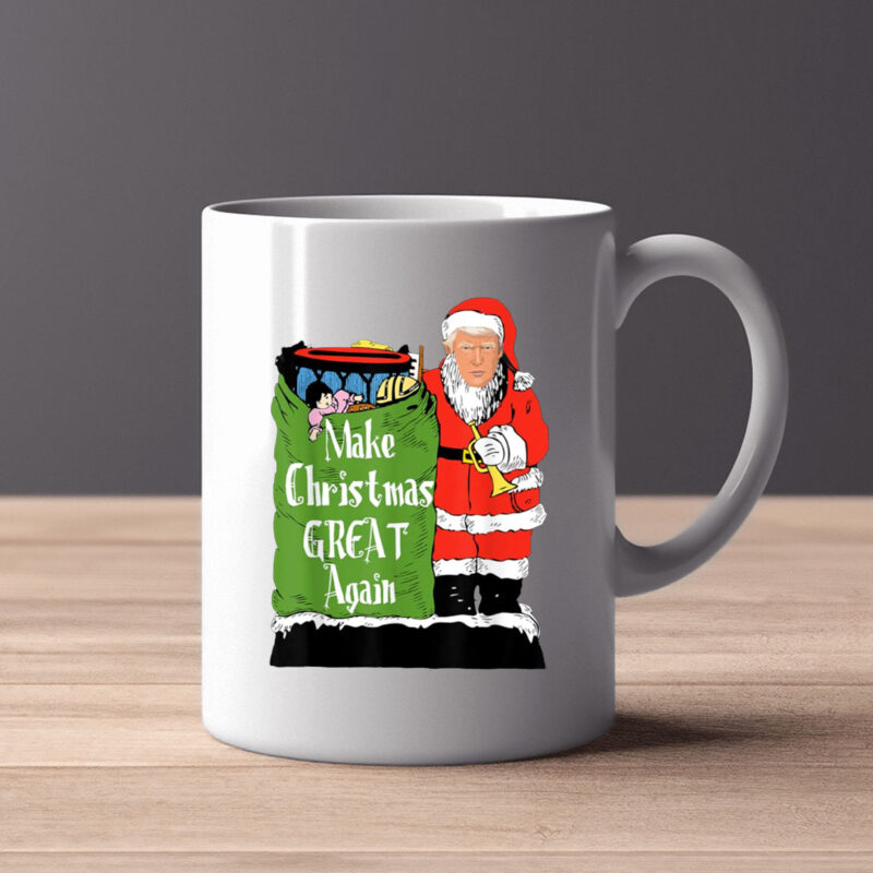 Funny Donald Trump Christmas Shirt Christmas Great Again Mug2