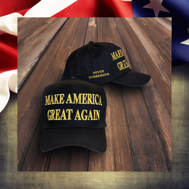 Gold Dark MAGA Hat 20243