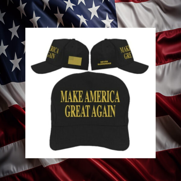 Gold Dark MAGA Hat usa2