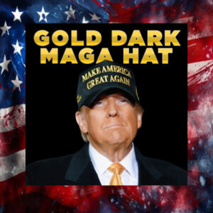 Gold Dark MAGA Hat – MET WITH JOE ROGAN!