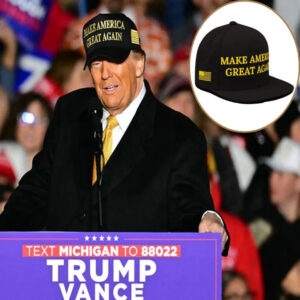 Gold MAGA Hat – Black with Gold Embroidery Make America Great Again, TRUMP 20243