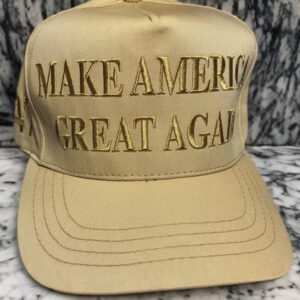 Gold MAGA Make America Great Again Donald Trump ‘24 Hat Trending Elon Musk1