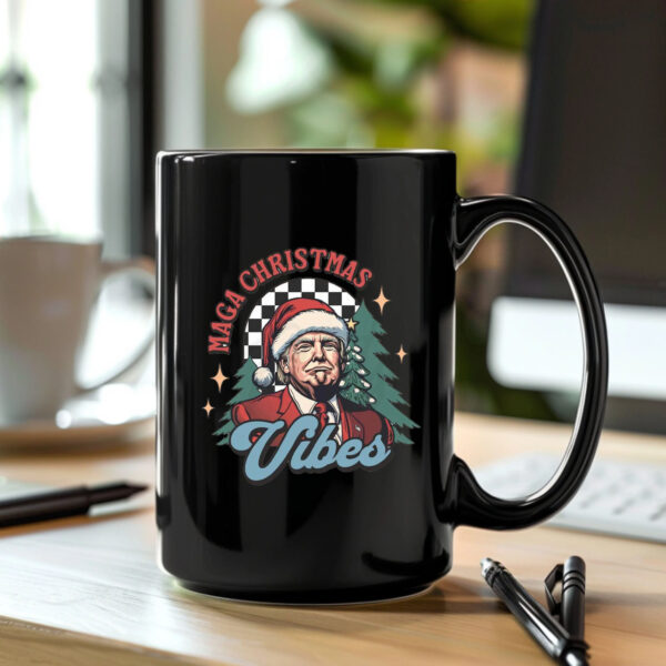 MAGA Christmas Vibes, Trump Christmas Mug