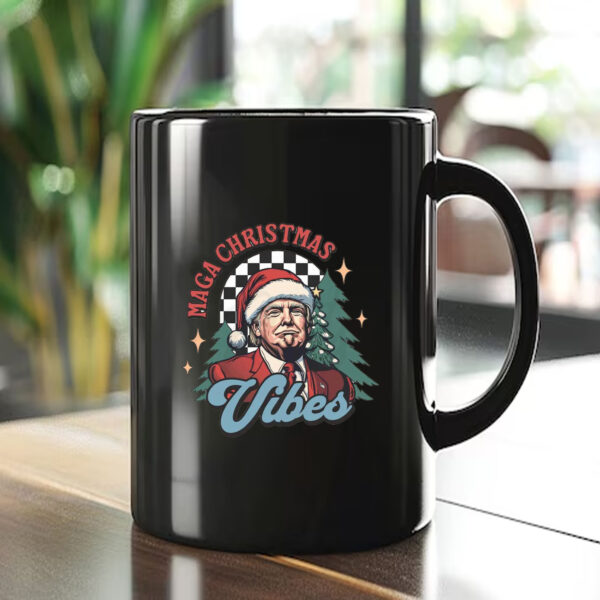 MAGA Christmas Vibes, Trump Christmas Mug1