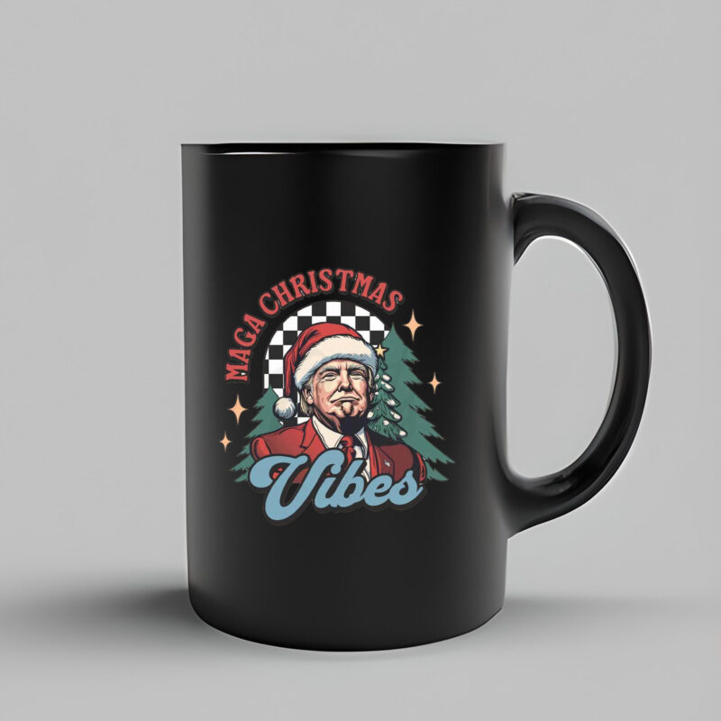 MAGA Christmas Vibes, Trump Christmas Mug3