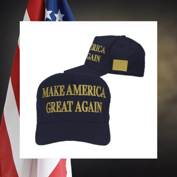 MAGA Navy & Gold Hat usa3