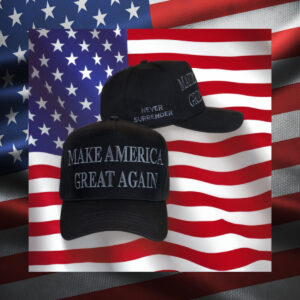 Never Surrender Black MAGA Hat for Patriots usa2