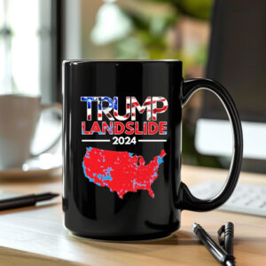 Official 2024 Electoral Map Trump Landslide Red Election Map Mug