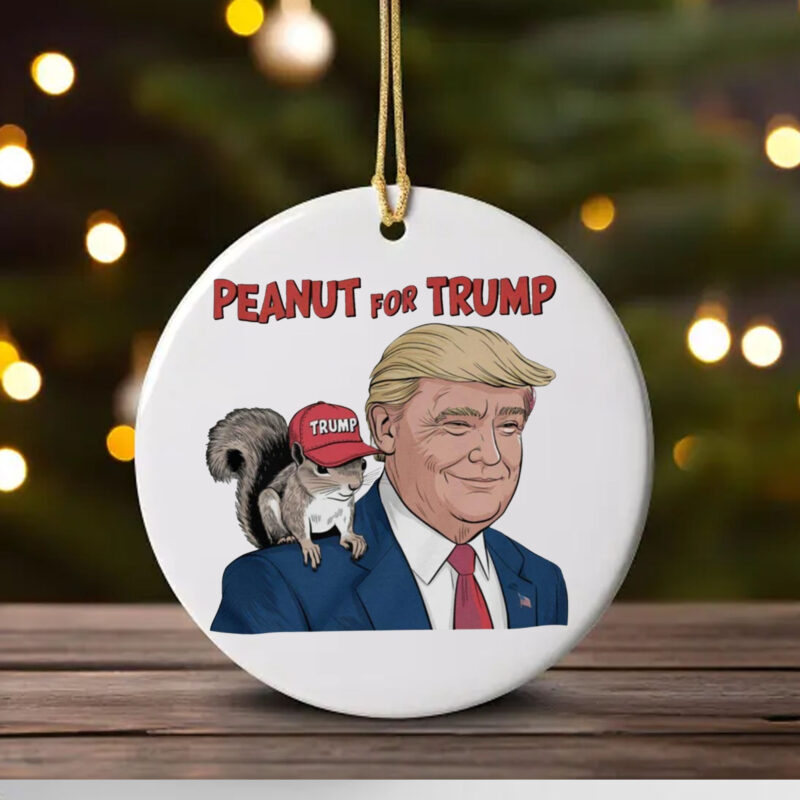 Peanut the Squirrel for Trump Ornament , Funny Squirrel Peanut for Trump1